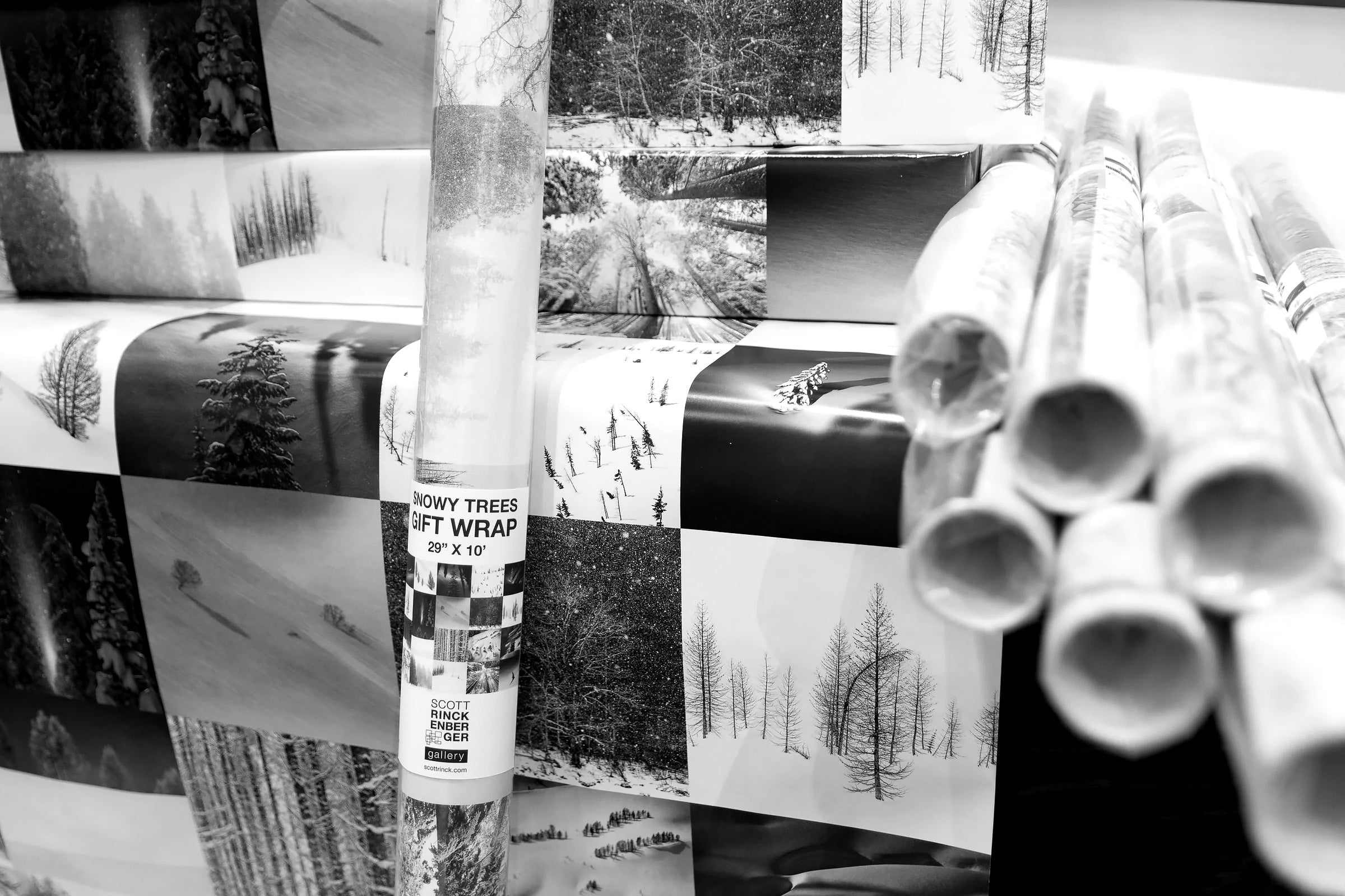 Snowy Trees Gift Wrapping Paper