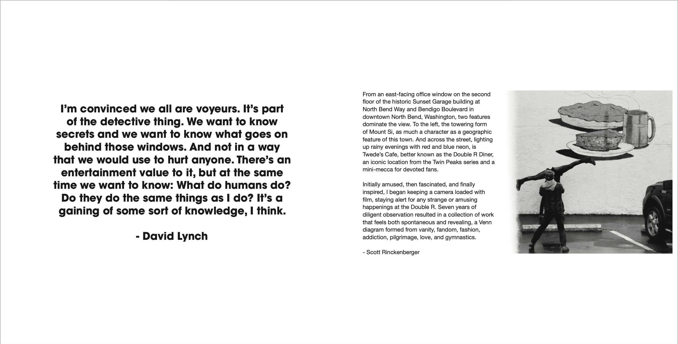 Limited Edition Twin Peeks Photography Book