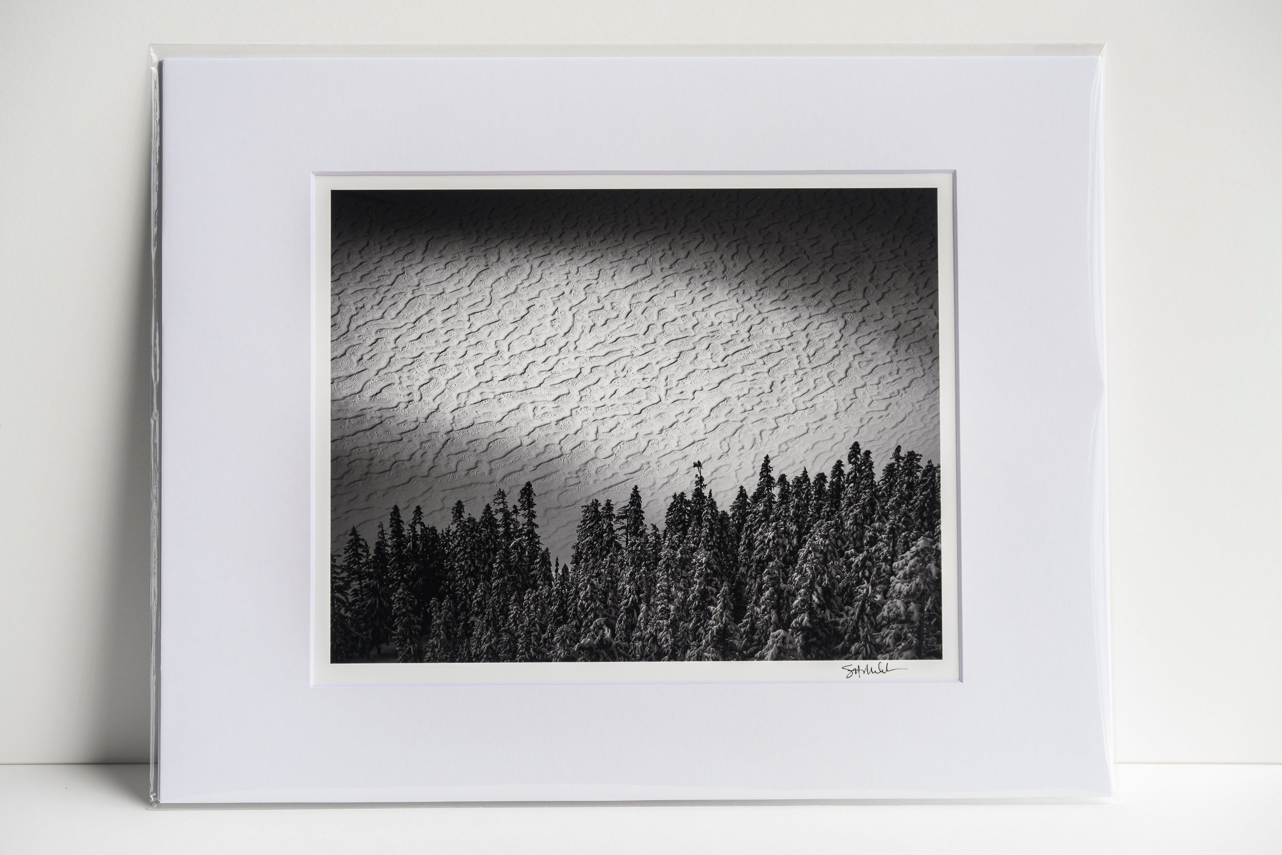 Waves of Snow on Tuscohatchie Lake: Matted 8x10 Print