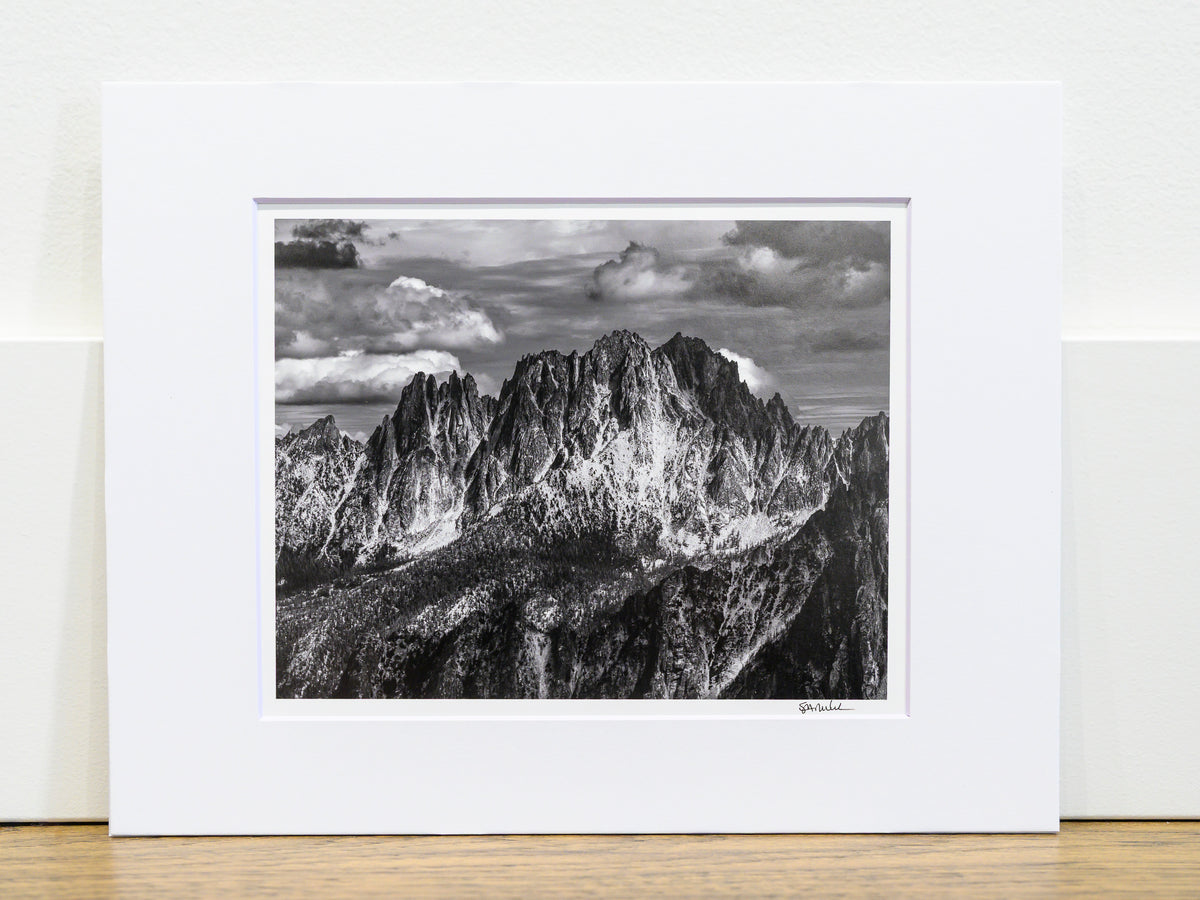 Wine Spires and Silver Star with Summer Cumulus Clouds: 8x10 Open Edition Matted Print
