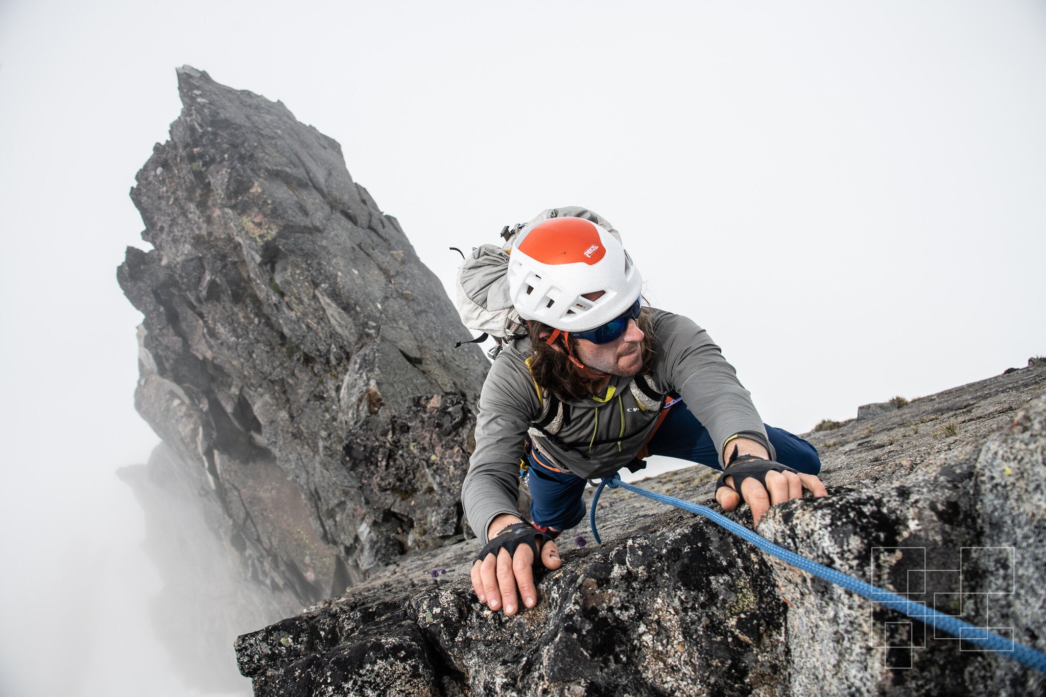 Climbing out of the Clouds on Sahale Peak: 8x10 Open Edition Matted Print