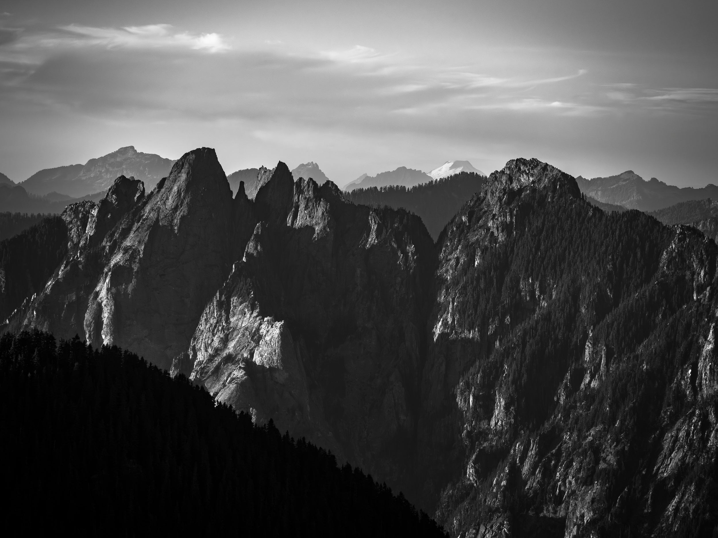 Mount Garfield and Mt. Baker from Wright Mountain: Limited Edition Print