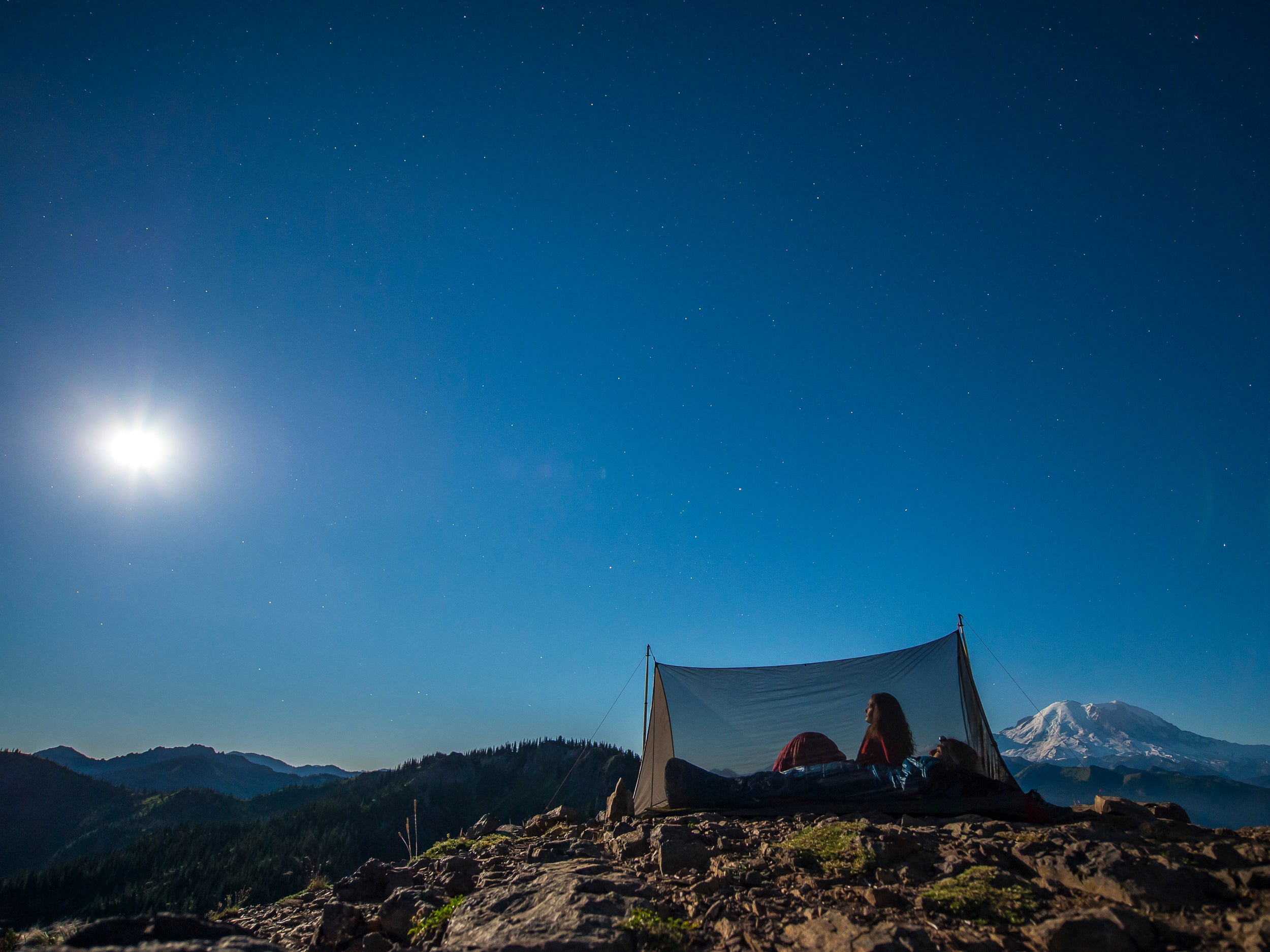 Too Beautiful to Sleep on a Crystal Night in the South Cascades: 15x20 Limited Print