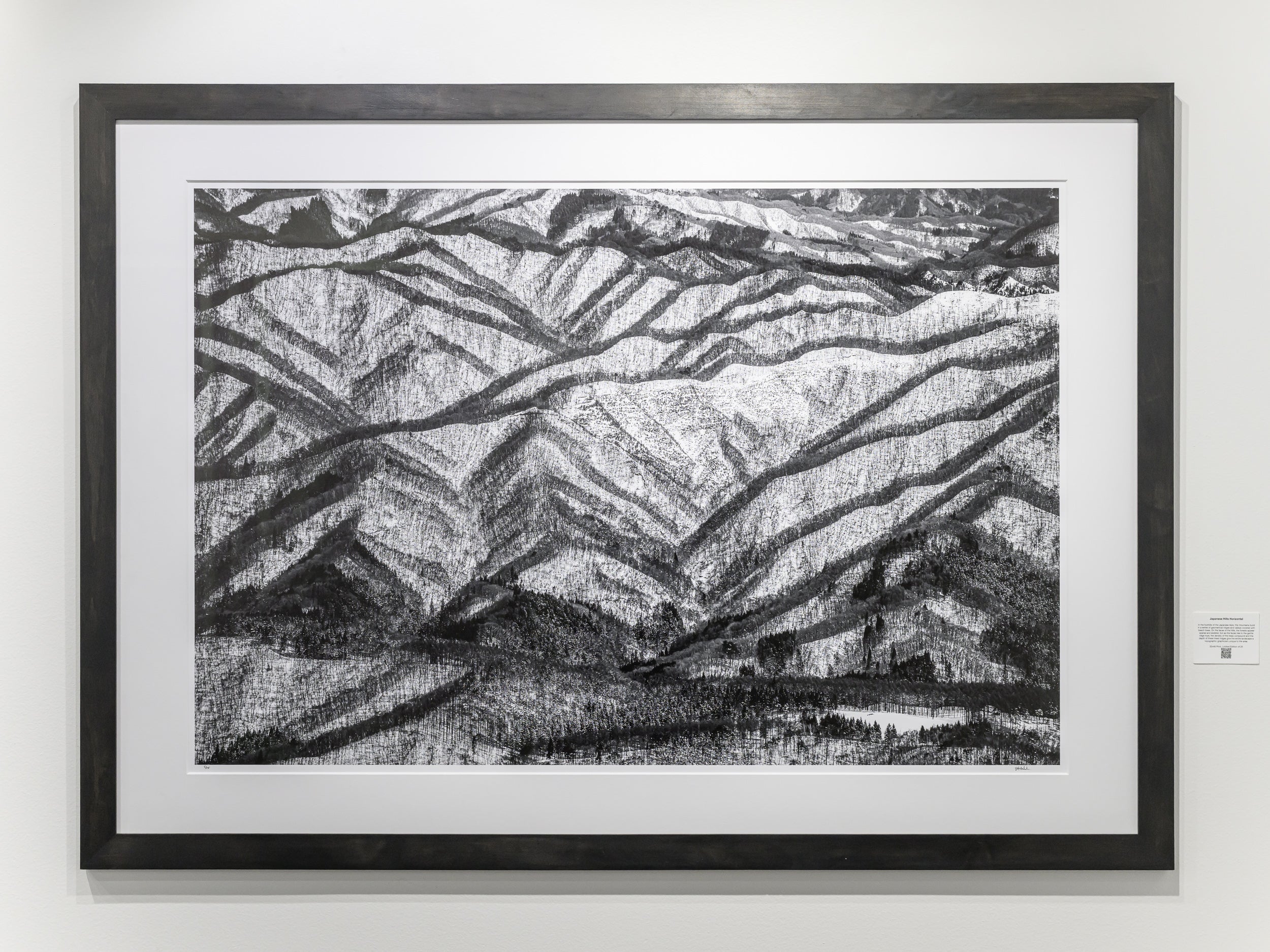 Japanese Hills Horizontal: 32x48 Limited Edition Framed Print