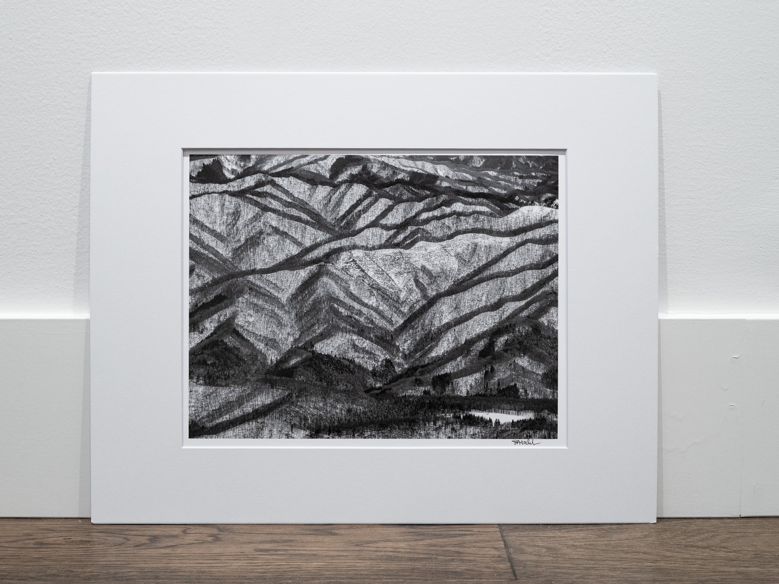 Japanese Hills Horizontal: 11x14 Open Edition Matted Print