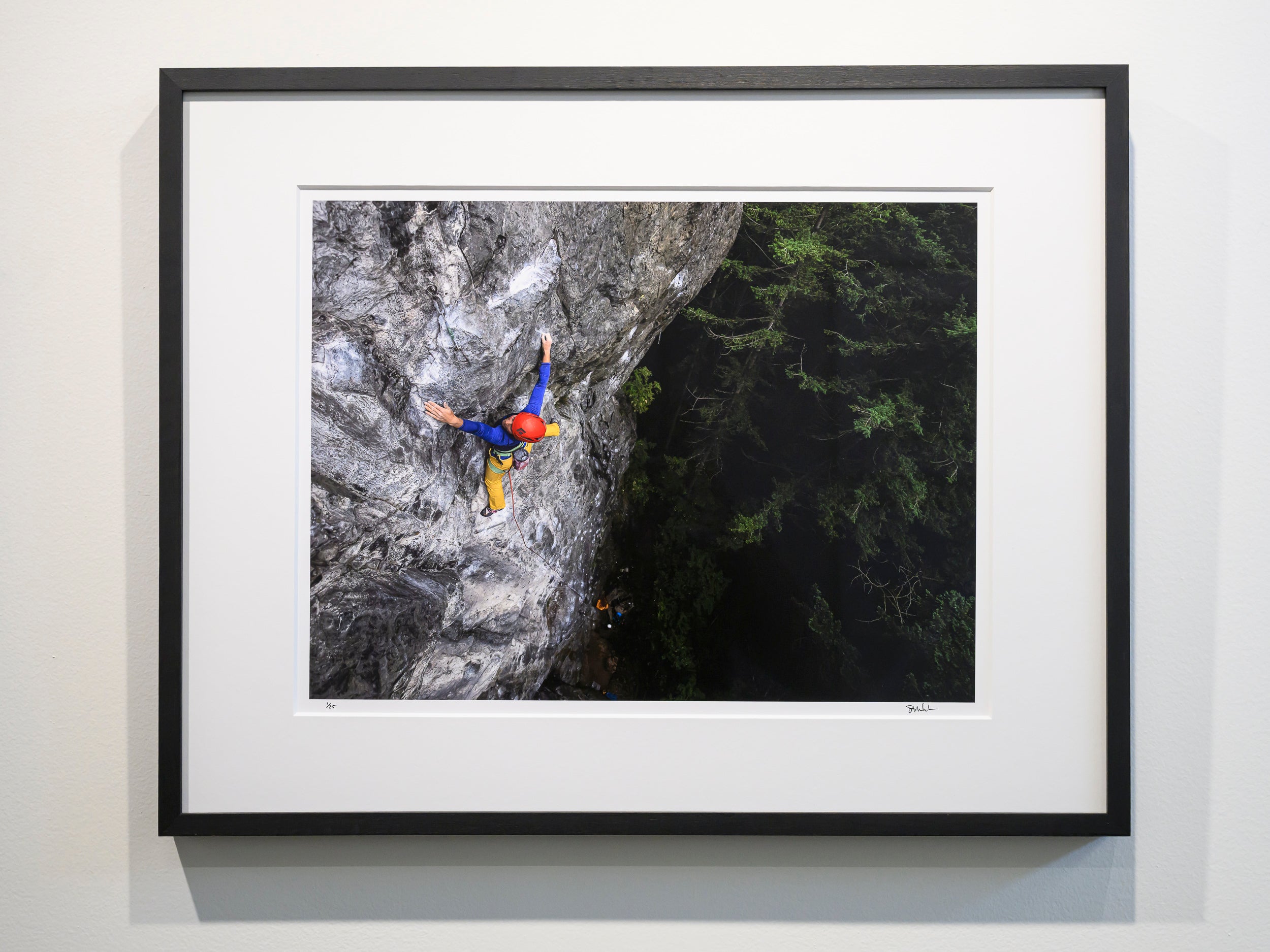 Long Reach on Rainy Day Women at Little Si: 15x20 Limited Print