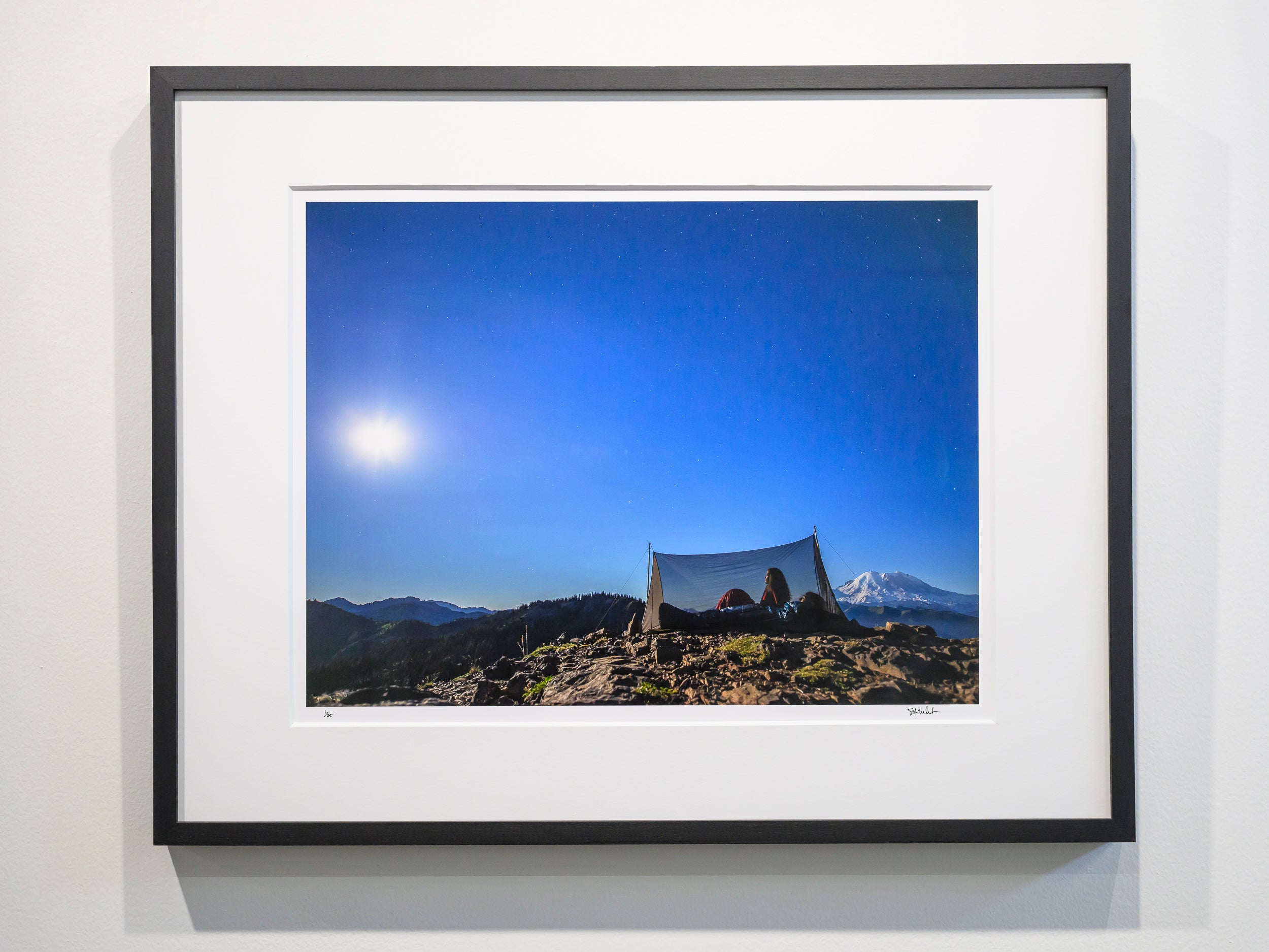 Too Beautiful to Sleep on a Crystal Night in the South Cascades: 15x20 Limited Print