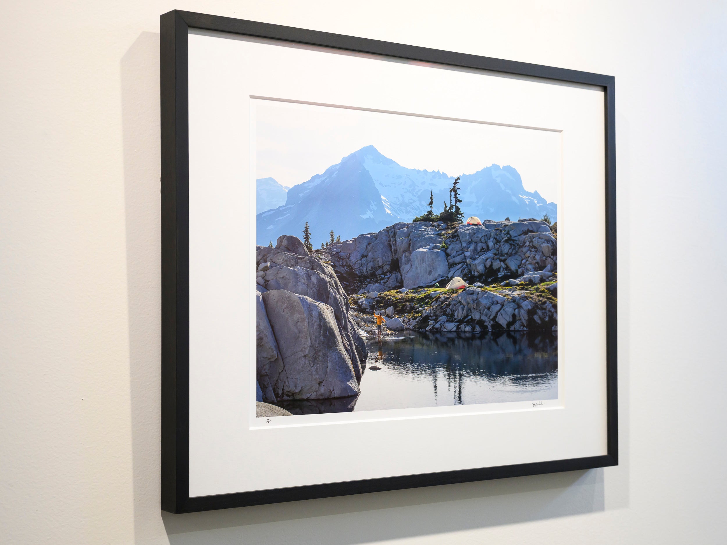 Fish On the Line in the Alpine Lakes Wilderness: 15x20 Limited Print