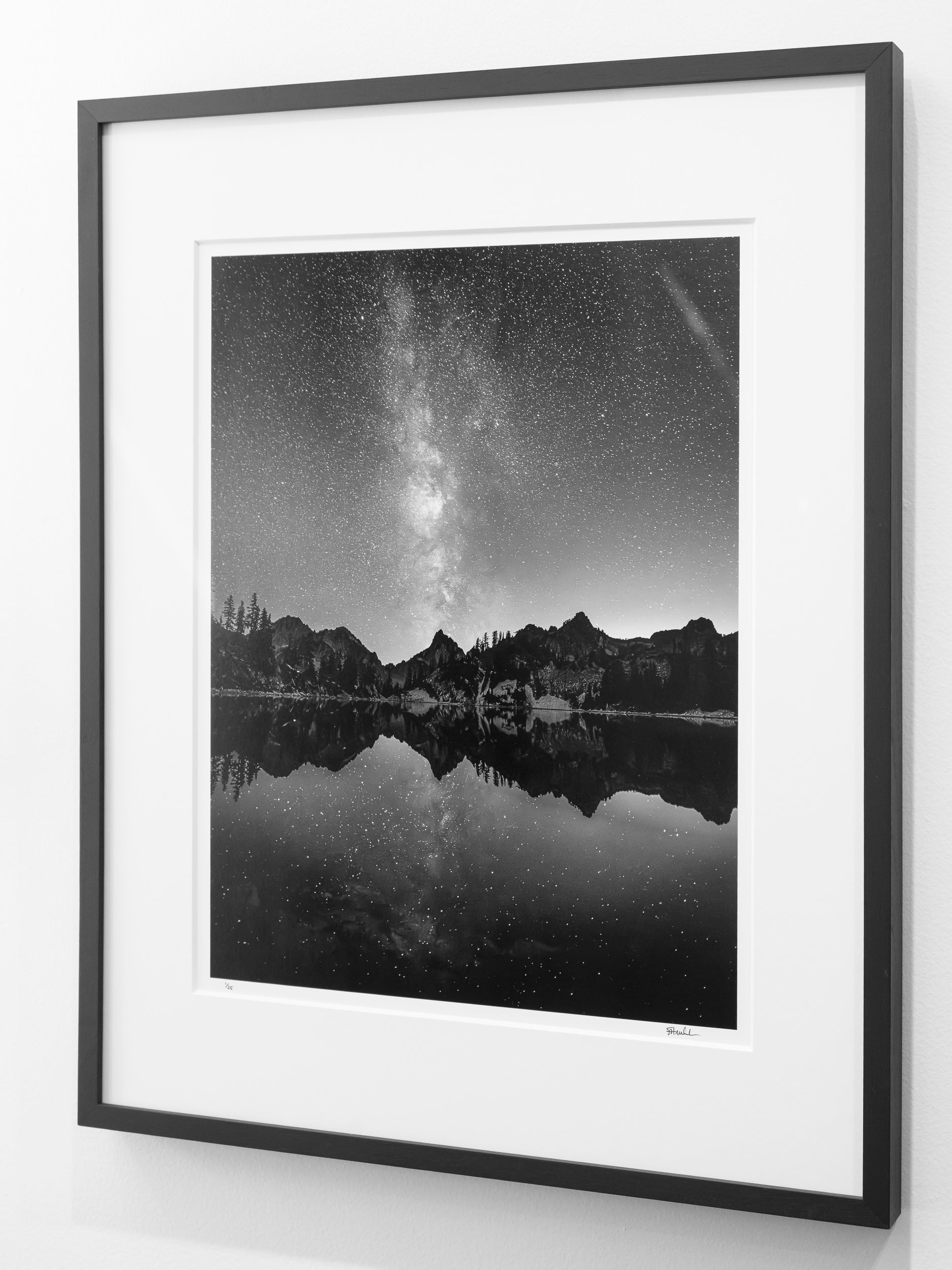 Milky Way above Kaleetan Peak from Gem Lake: Limited Edition Framed Print