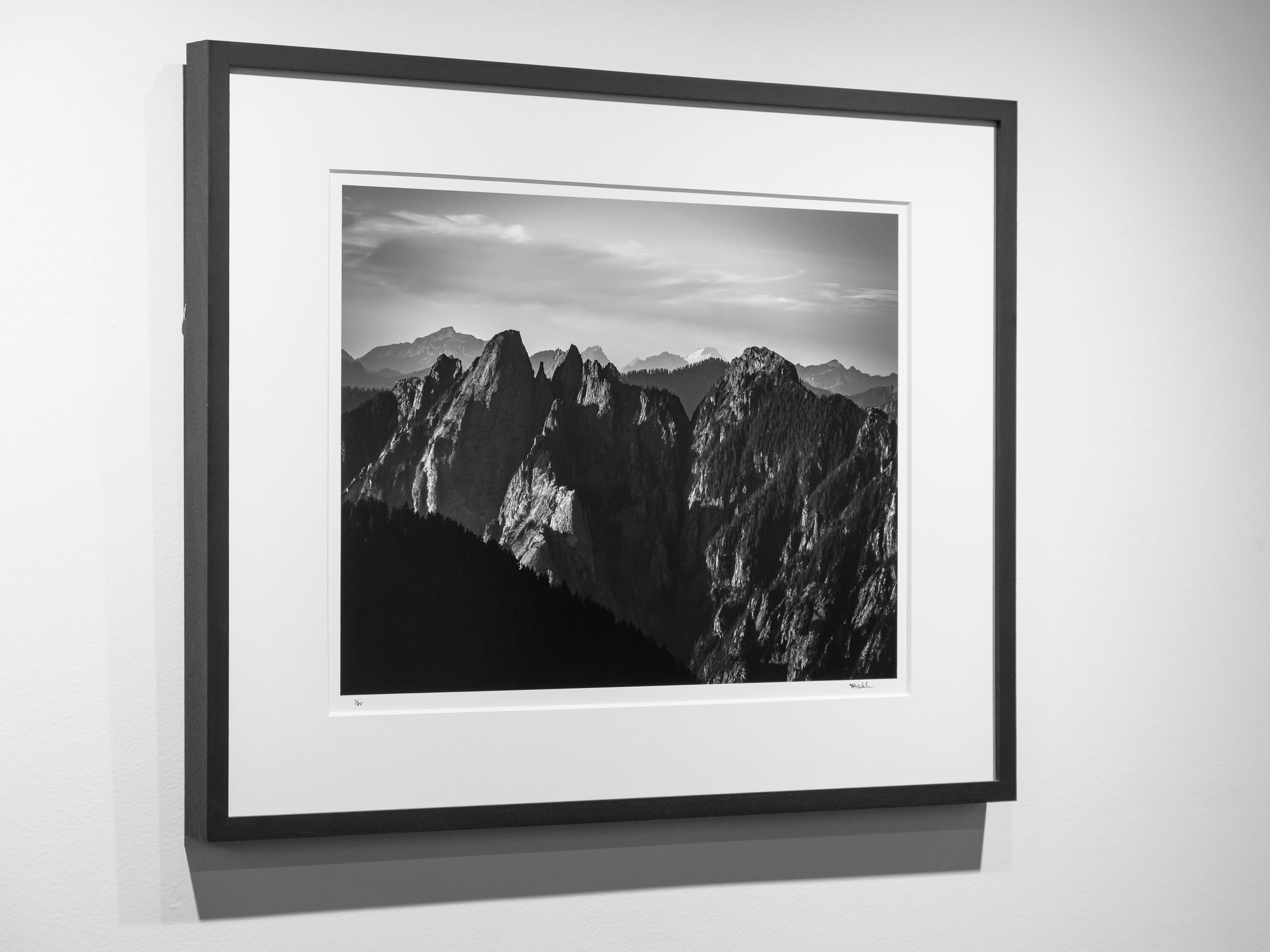 Mount Garfield and Mt. Baker from Wright Mountain: Limited Edition Framed Print