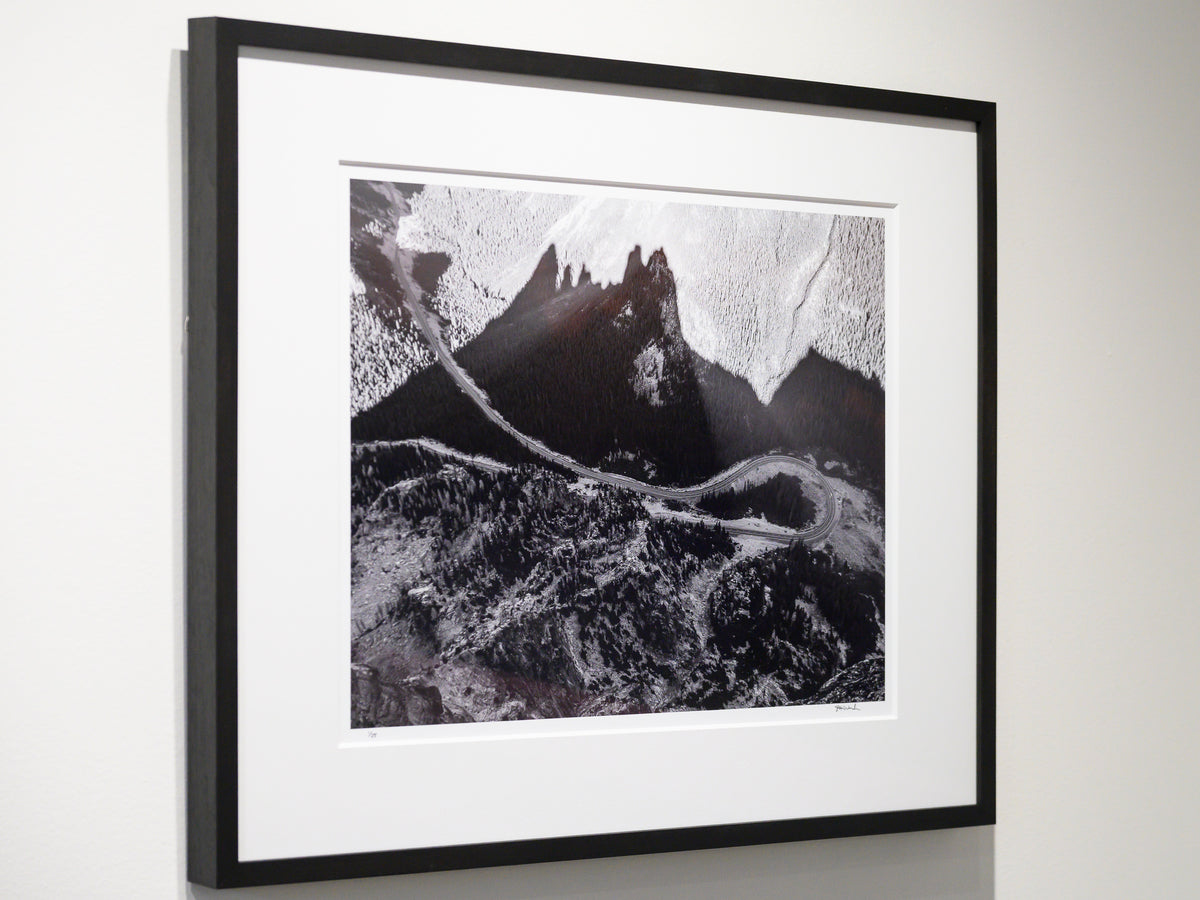 Shadows on the Hairpin from Early Winter Spires: Limited Edition Framed Print