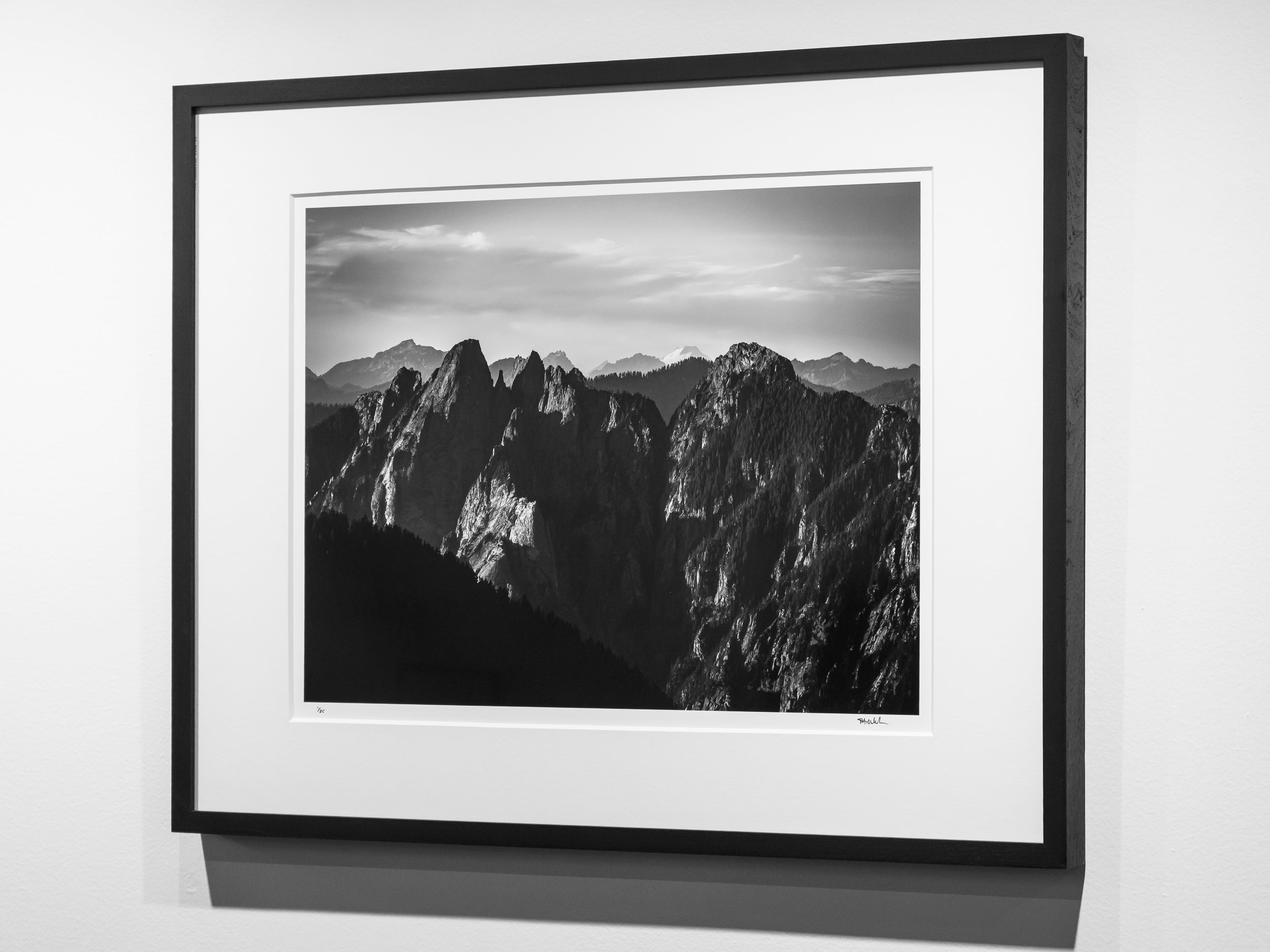Mount Garfield and Mt. Baker from Wright Mountain: Limited Edition Framed Print