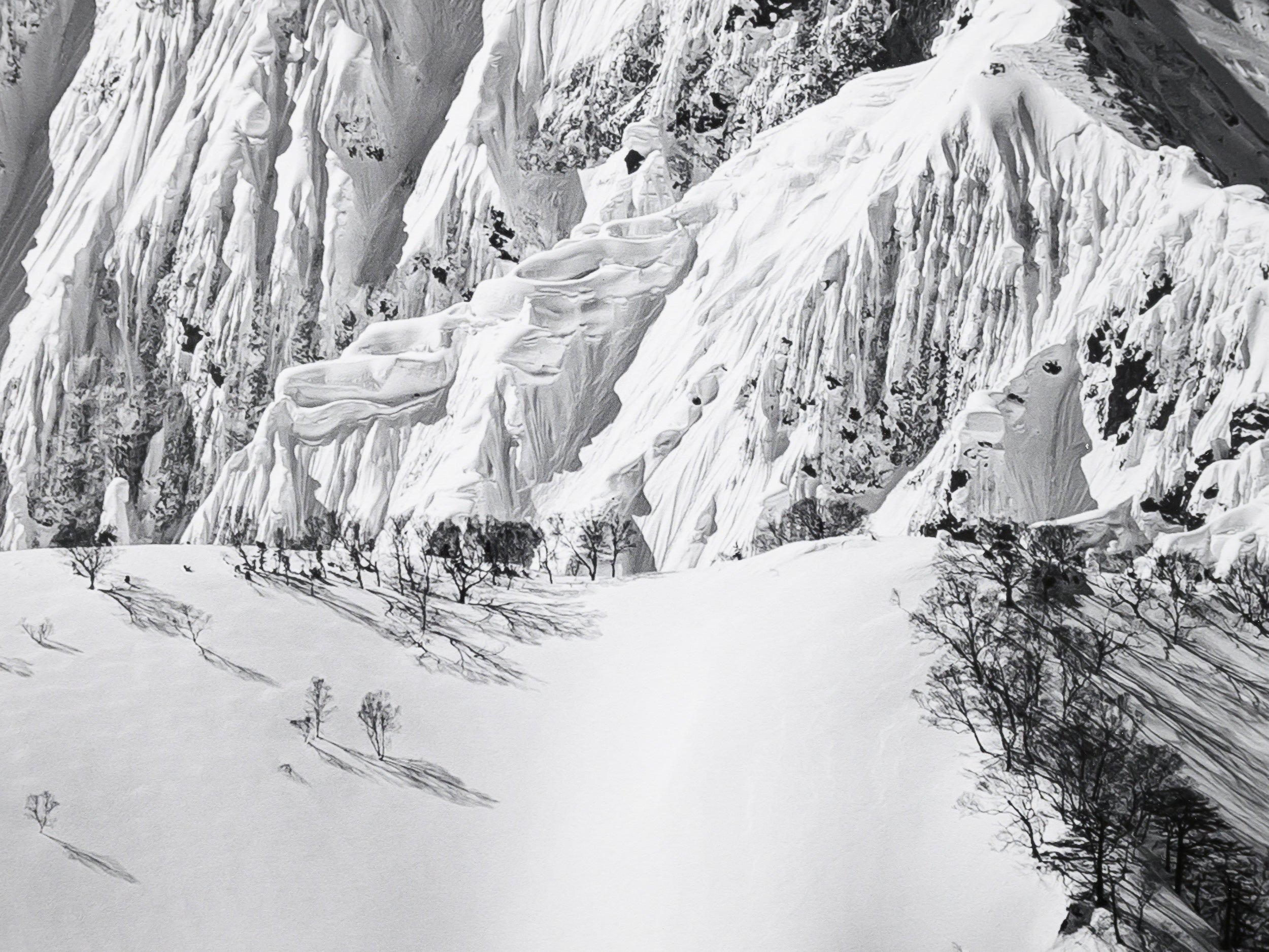 Mount Kashima-Yarigatake from Happo-one Ridge Triptych: 30x56 Limited Edition Framed Prints
