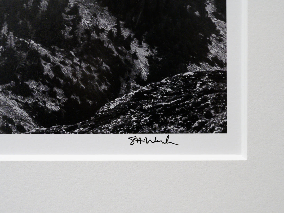 Shadows on the Hairpin from Early Winter Spires: Limited Edition Framed Print