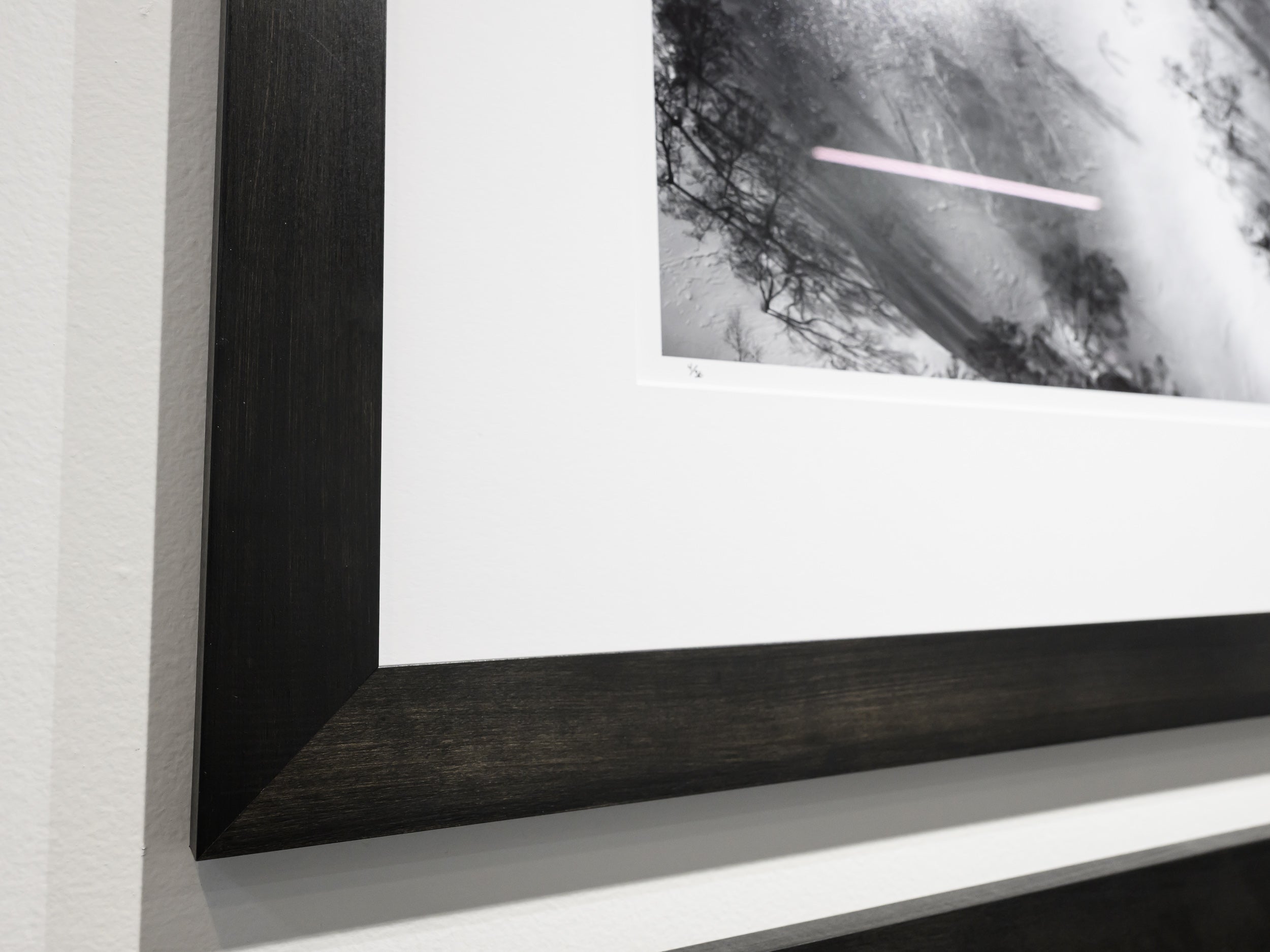 Snowboarder with Hakuba Shrine: 24x36 Limited Edition Framed Print