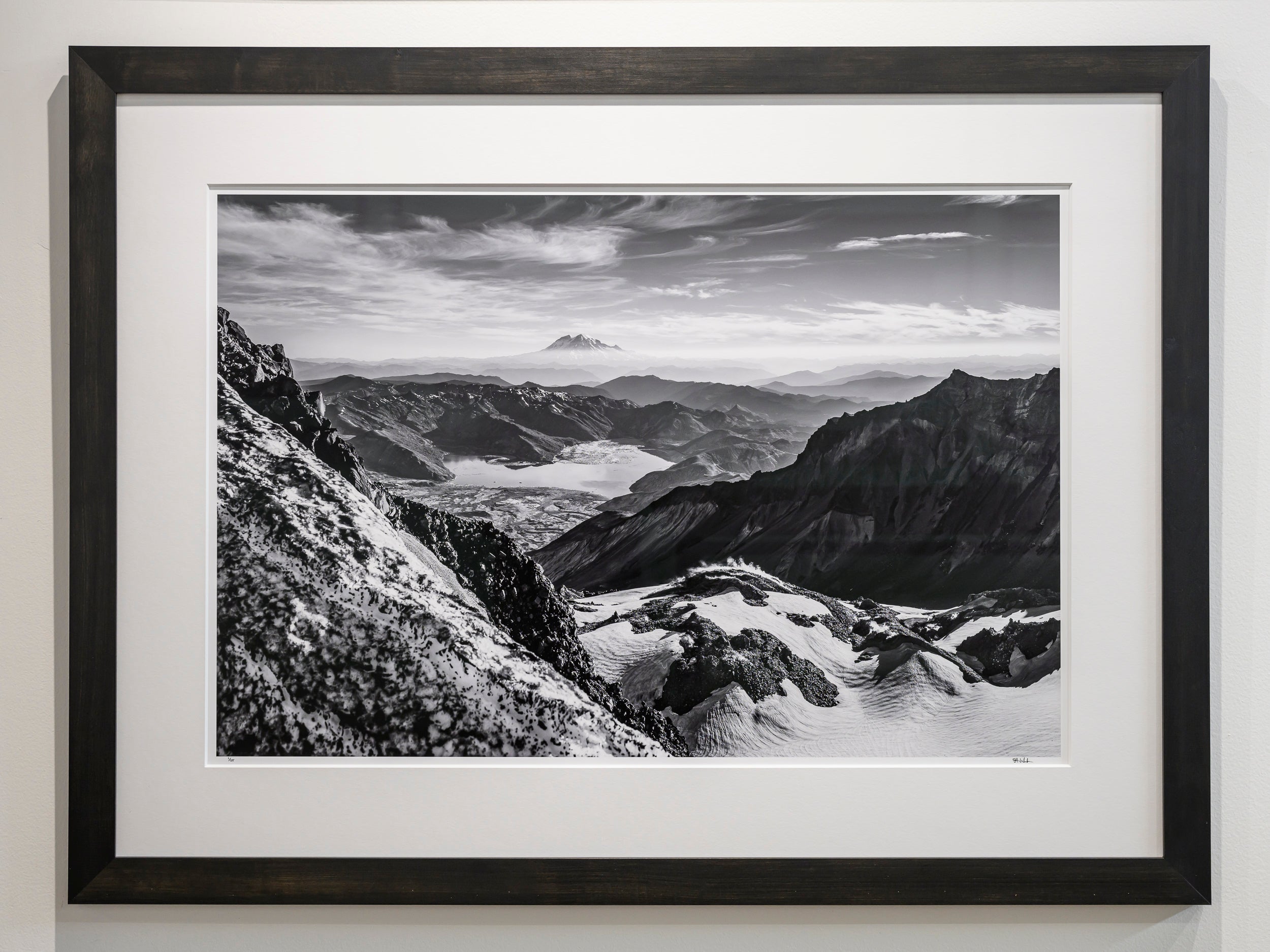 Mount St. Helens Caldera with Rainier: 24x36 Limited Print
