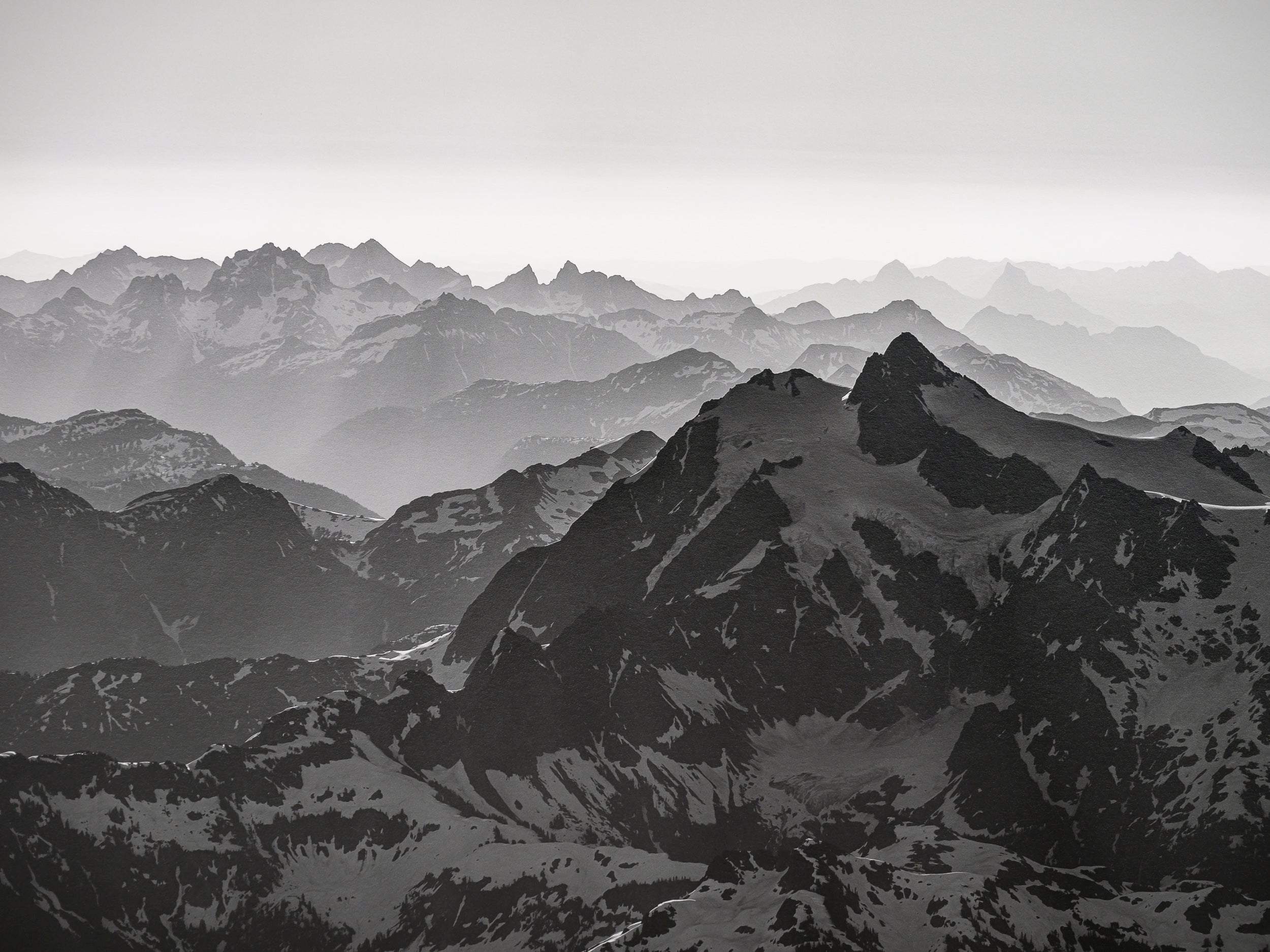 Mount Shuksan and Picket Range from Baker Summit: 15x20 Limited Print