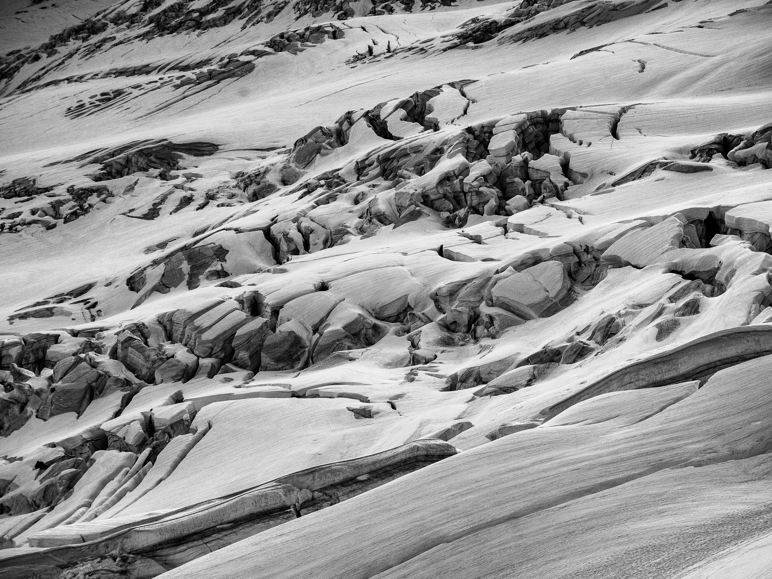 Crevasses on Lower Coleman Glacier: 15x20 Limited Print