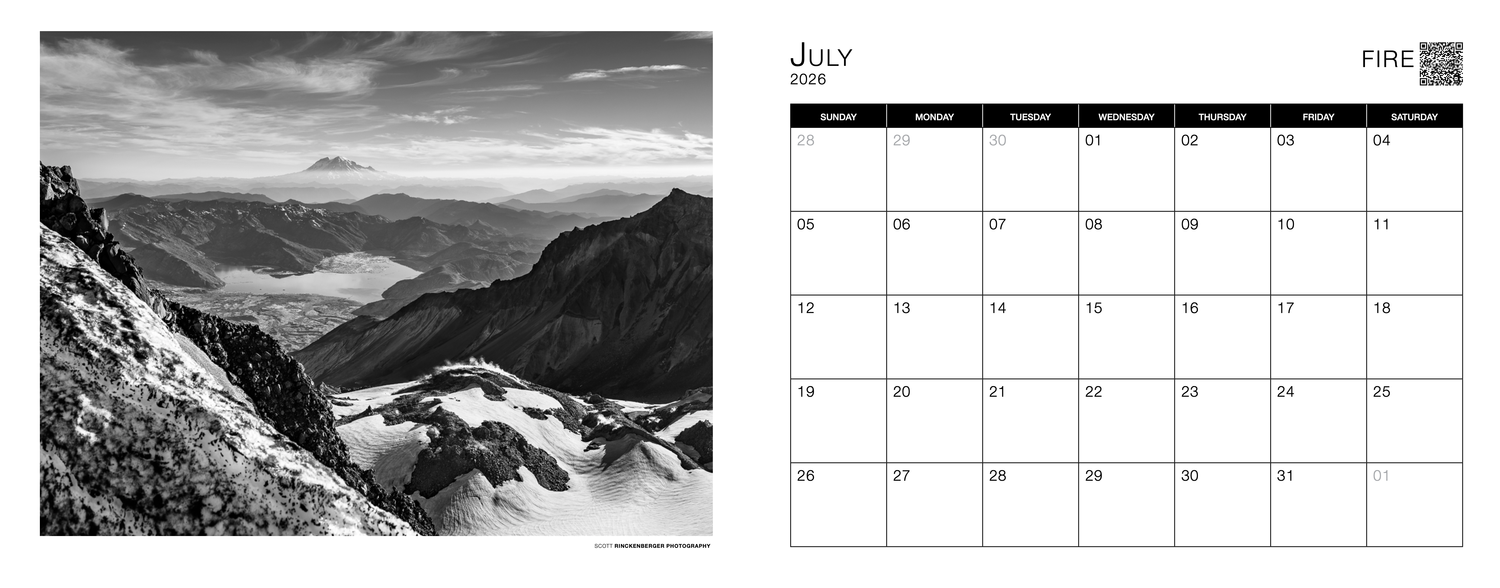 PRE-ORDER: Elemental 2026 Calendar