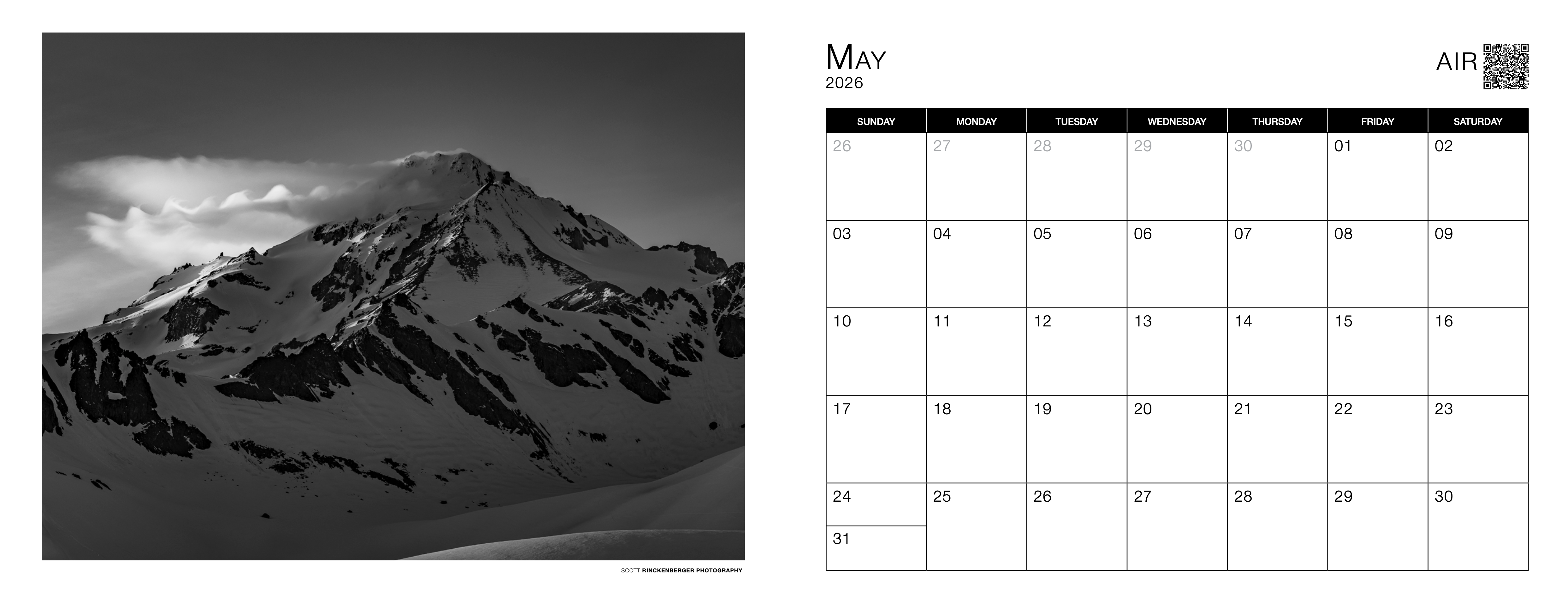 PRE-ORDER: Elemental 2026 Calendar