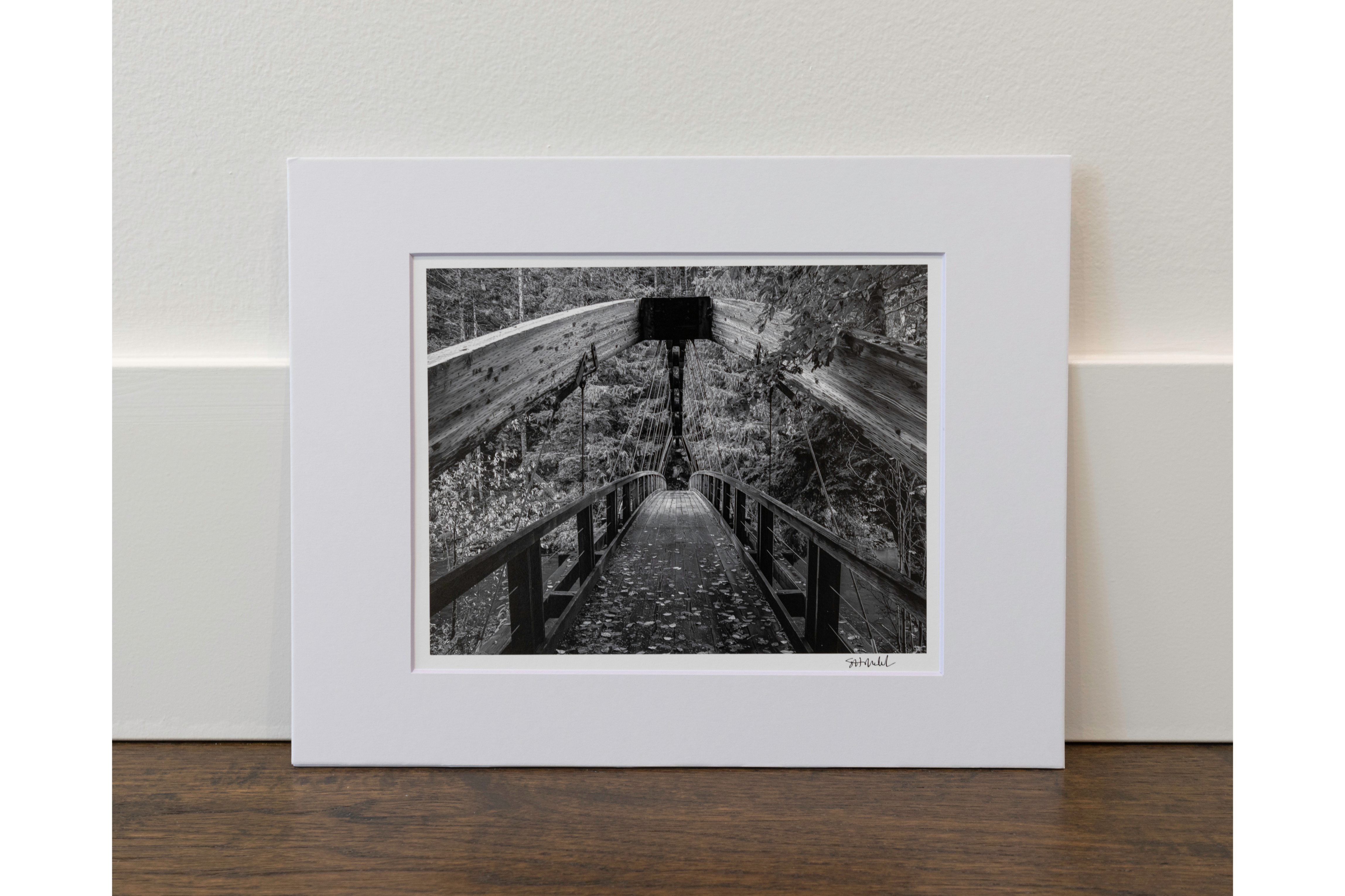 Gateway Bridge over Middle Fork Snoqualmie River: 8x10 Open Edition Matted Print