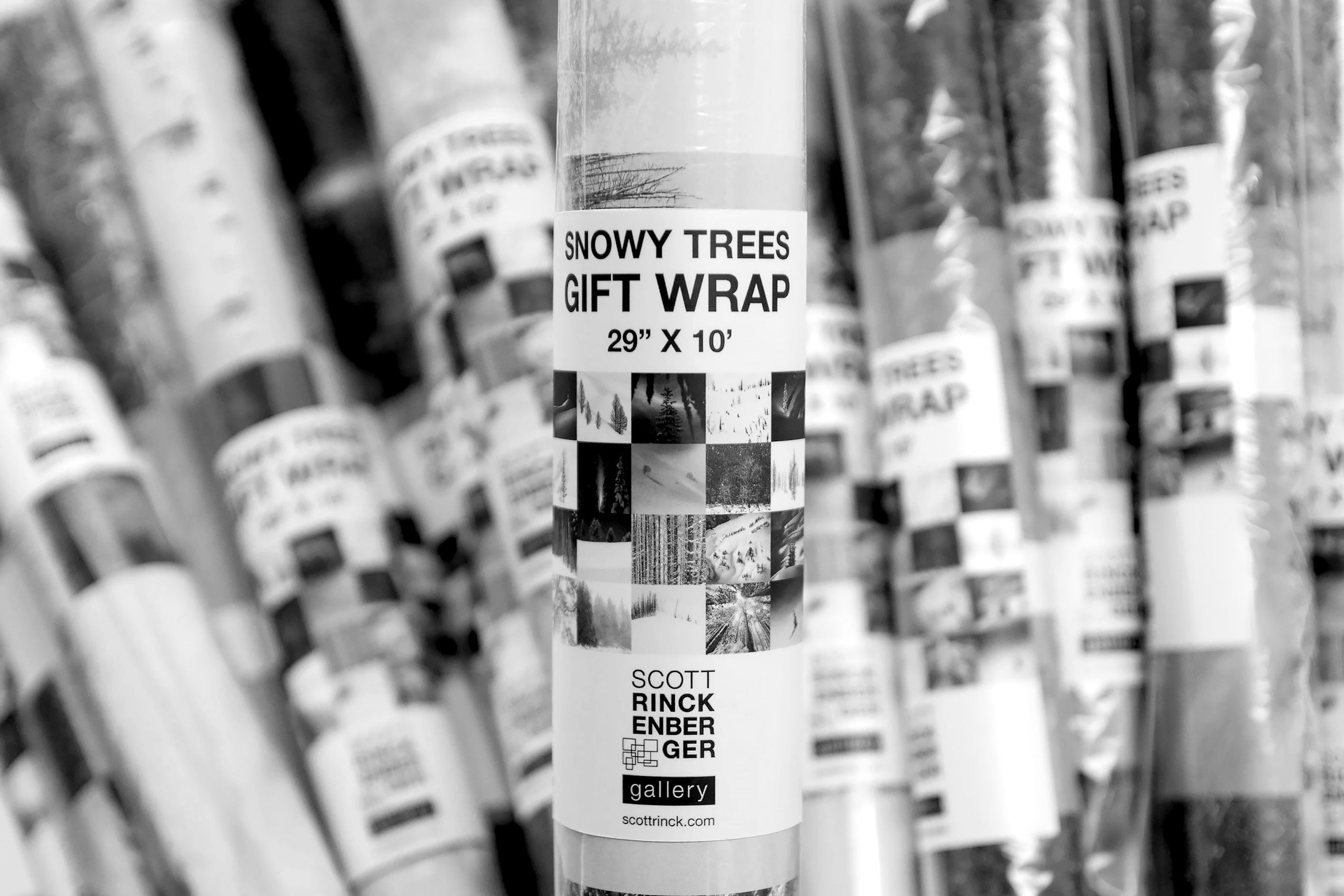 Snowy Trees Gift Wrapping Paper