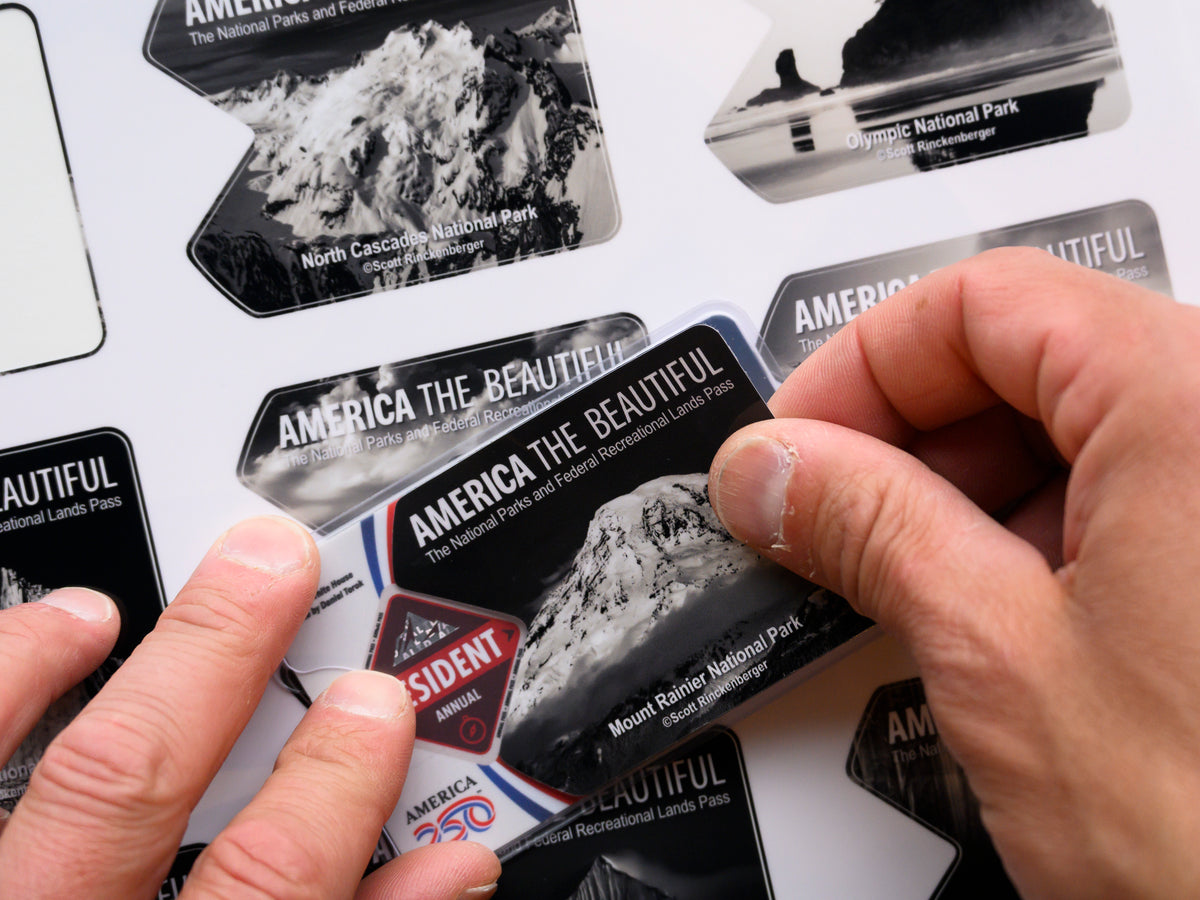 Make the America The Beautiful Pass Beautiful Again Sleeve and Sticker Pack - Black + White