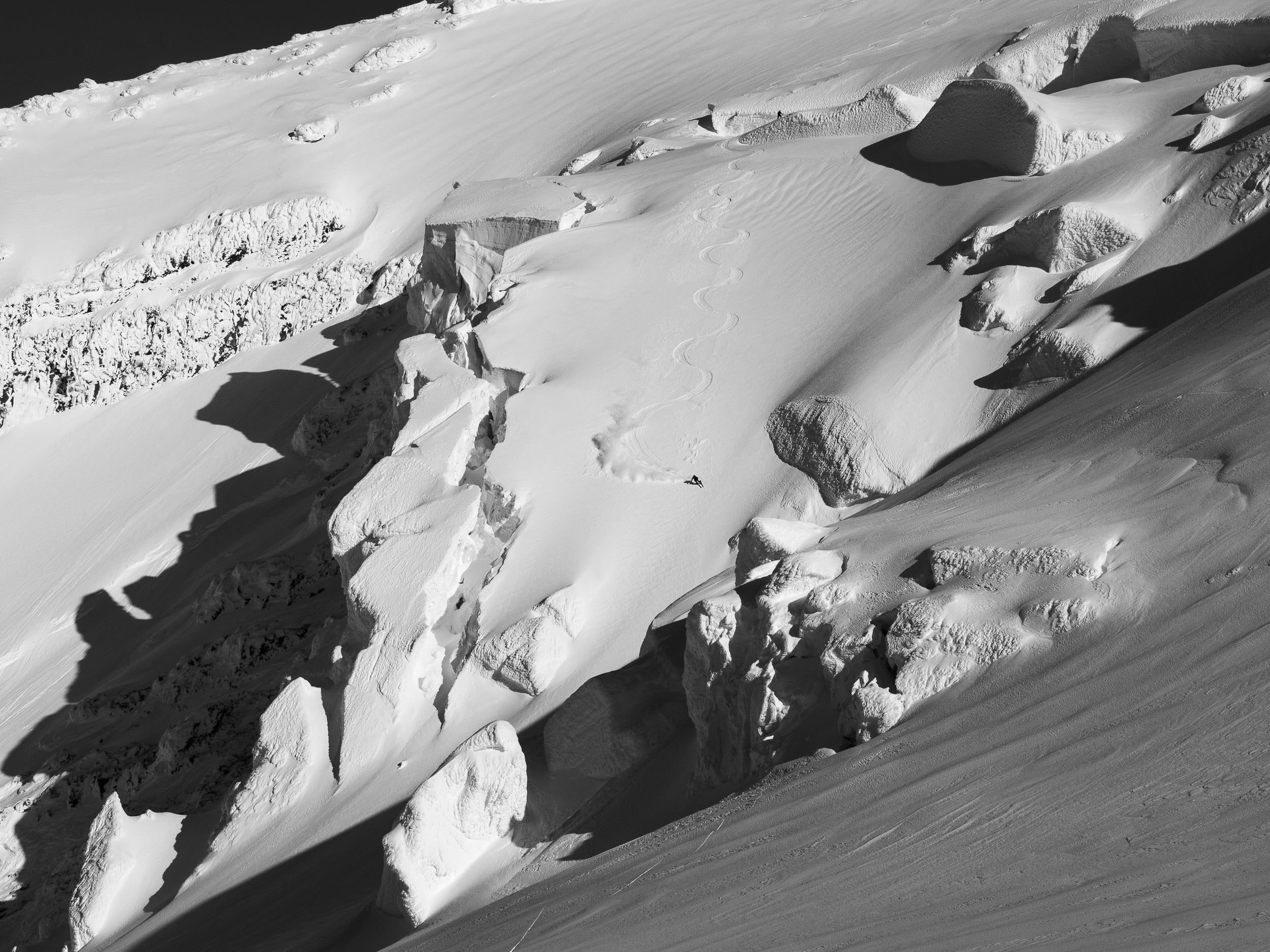 Skiing the Roman Mustache: 8x10 Open Edition Matted Print